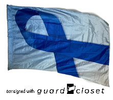 7 Blue Ribbon Flags by Band Shoppe