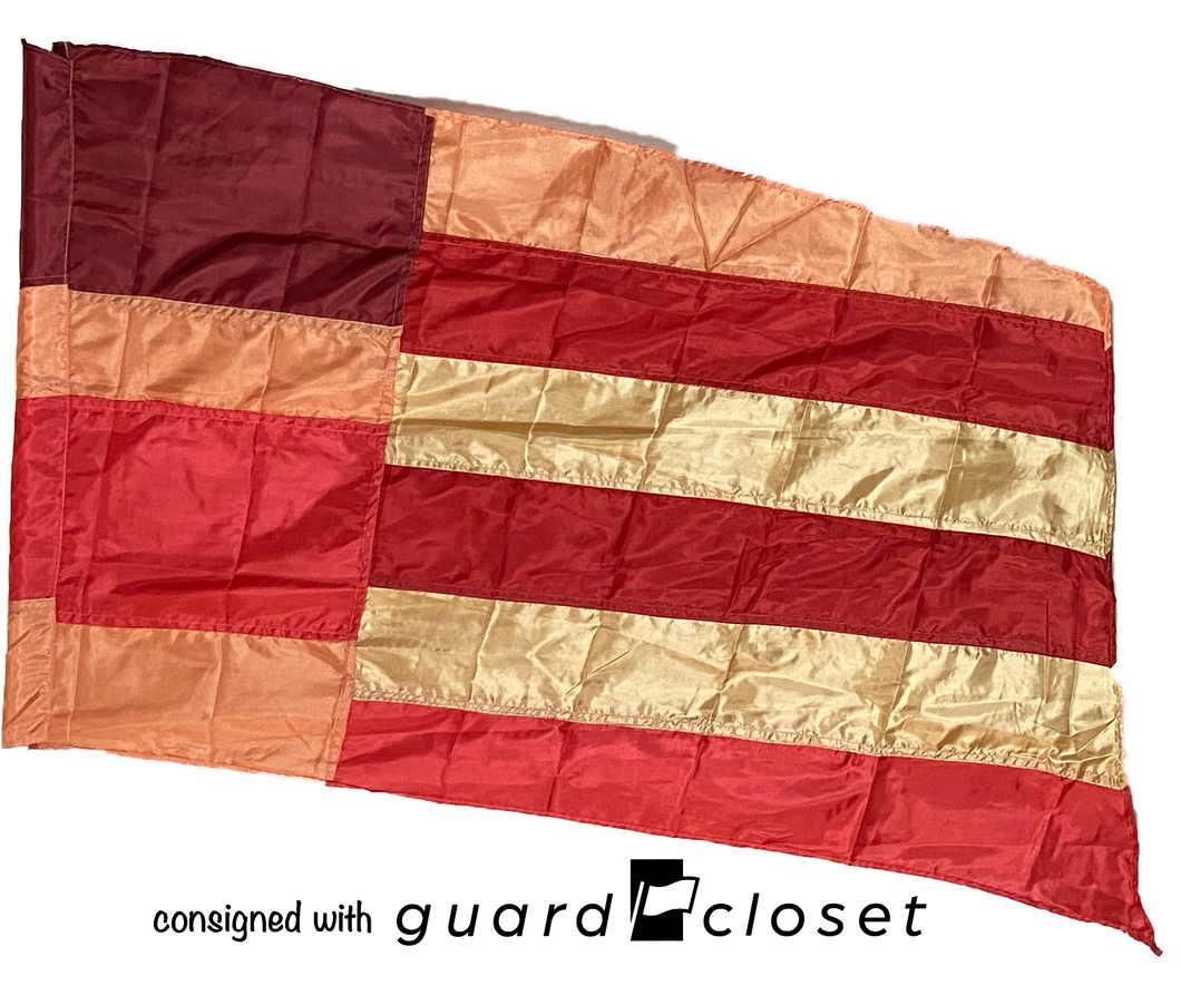 5 Warm Color Block Flags