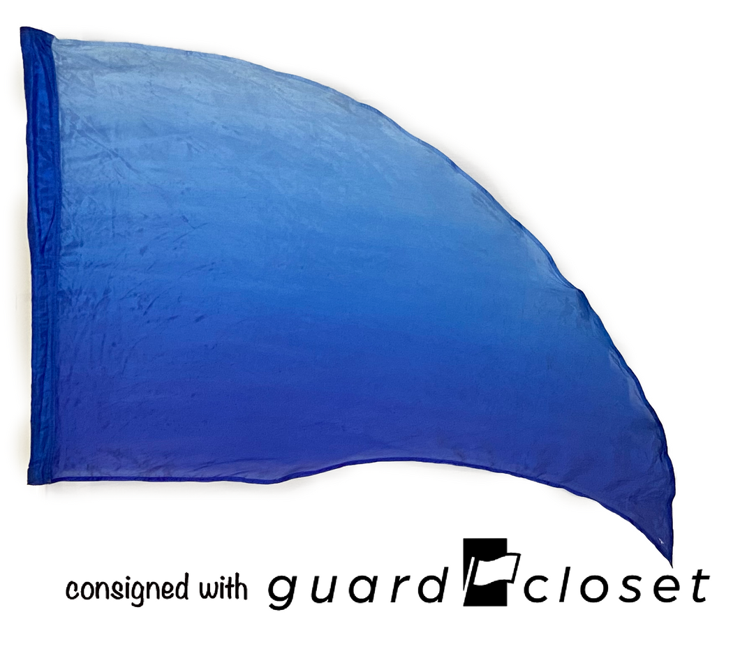 9 Royal Blue Ombre Flags