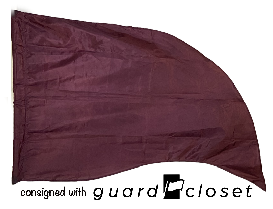 8 solid burgundy flags