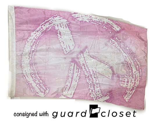9 pink peace sign flags by Field & Floor FX