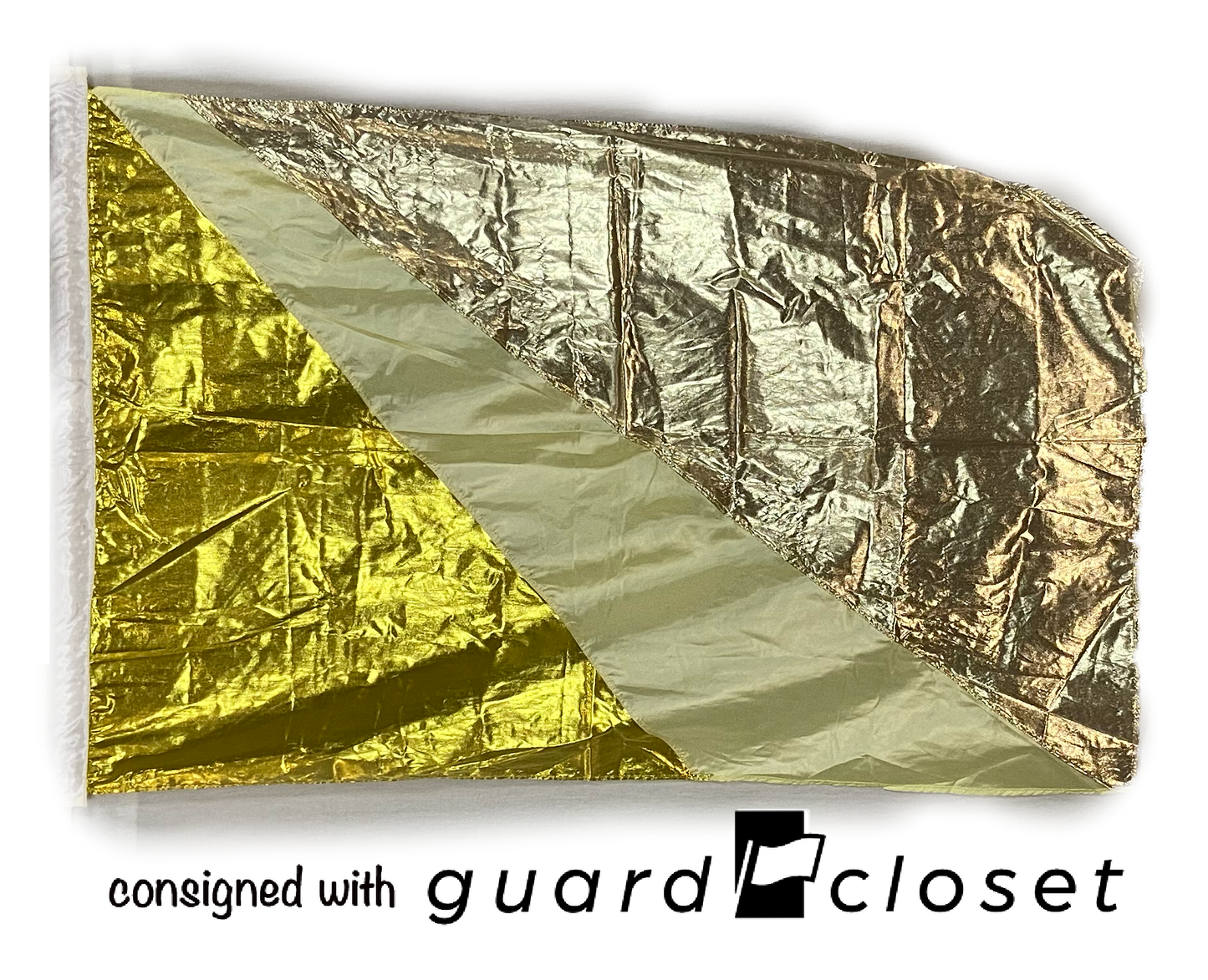 6 ivory gold flags