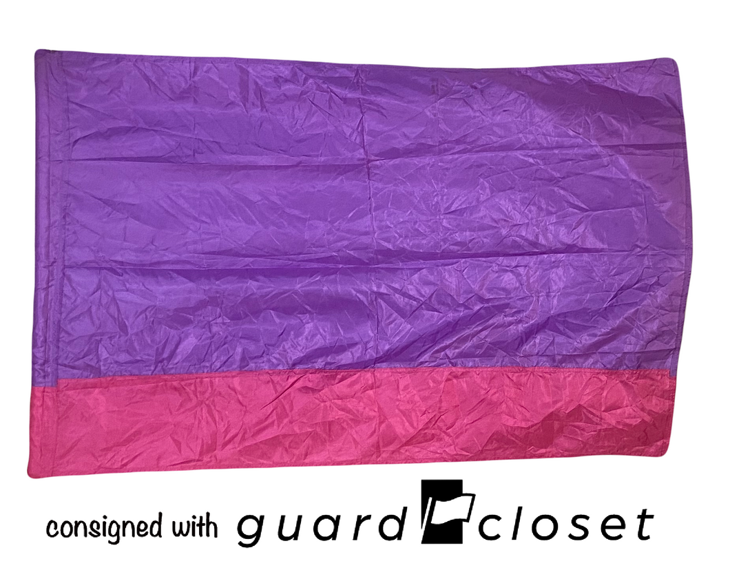 8 purple/pink color block flags