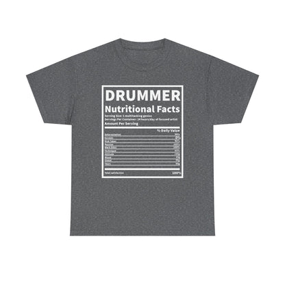 Drummer Nutritional Facts T‑Shirt