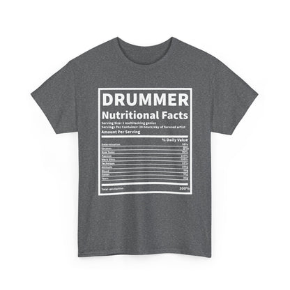 Drummer Nutritional Facts T‑Shirt