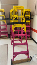 Load image into Gallery viewer, 9 Pink Yellow Step Ladders
