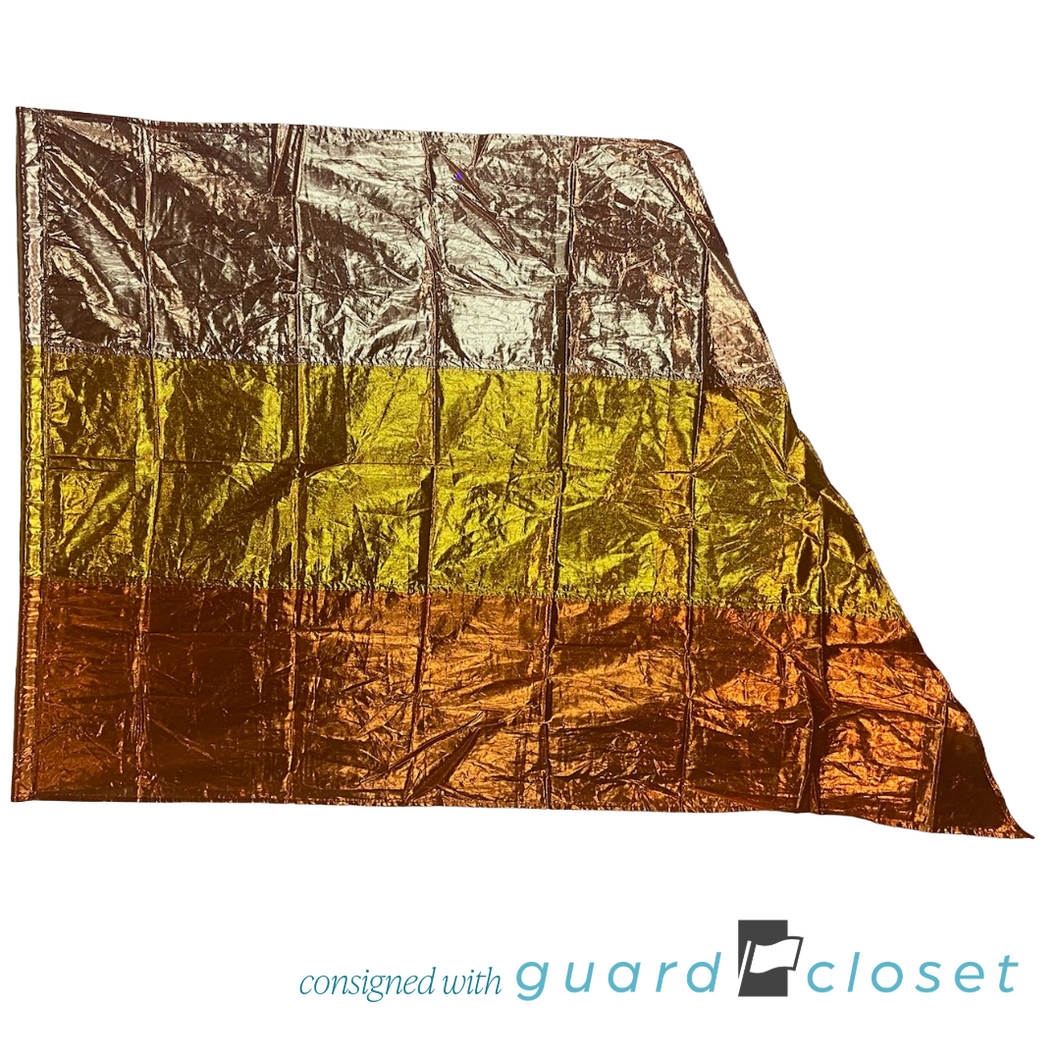 21 Copper Orange Rose Gold Horizontal Stripe Flags