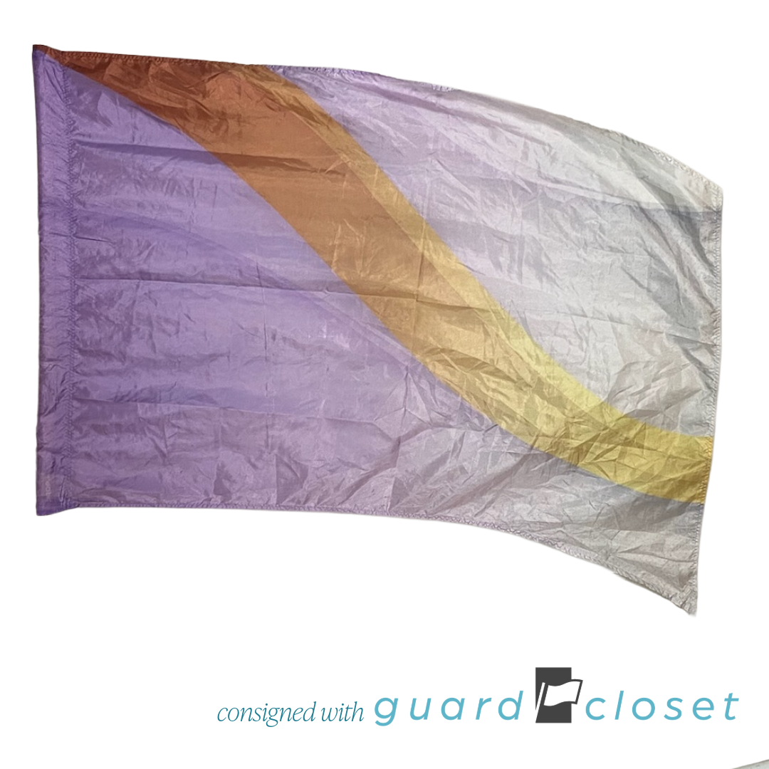 21 Lavender Purple Gold Flags by Prop Vinyls