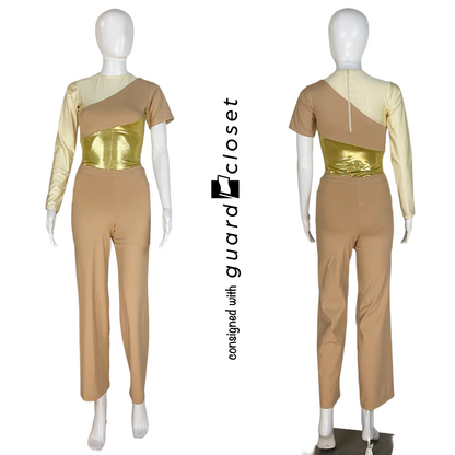22 Ivory Tan Gold Unitards, Rompers, Pants and Hoods by Baltogs