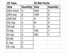 Load image into Gallery viewer, 22 Gold Multi Color Mesh Pattern Tops and Solid Black Bib Pants by Digital Performance Gear
