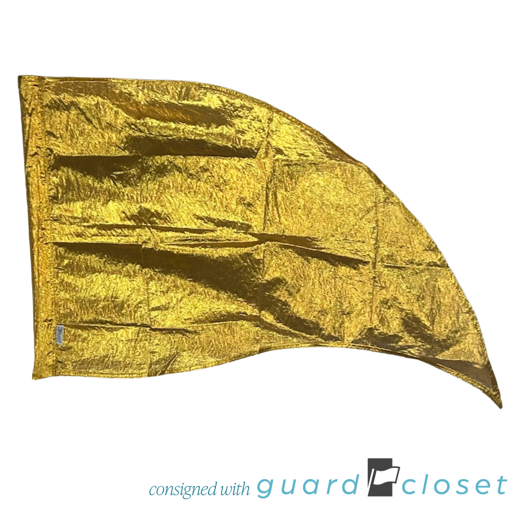 30 Solid Gold Flags V3 Solid Metallic Flag by StylePlus