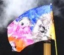 13 multi color gear flags