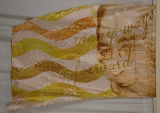 27 gold FDR President patriotic flags