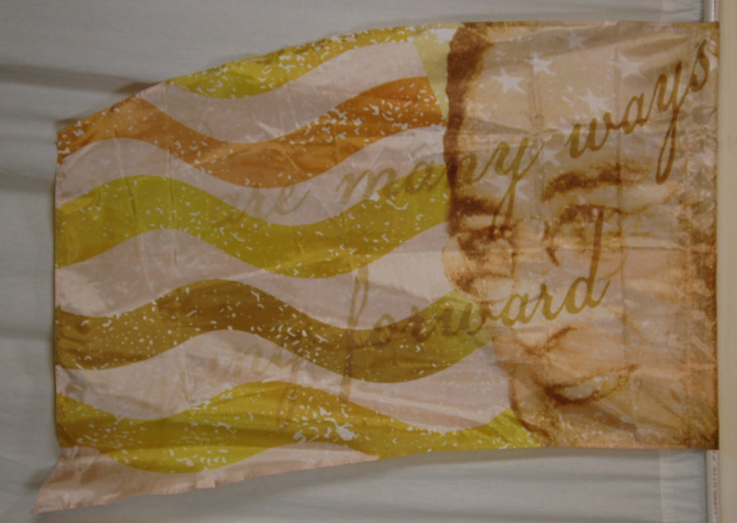 27 gold FDR President patriotic flags