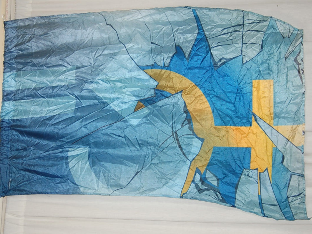 40 aqua gold female glass ceiling flags
