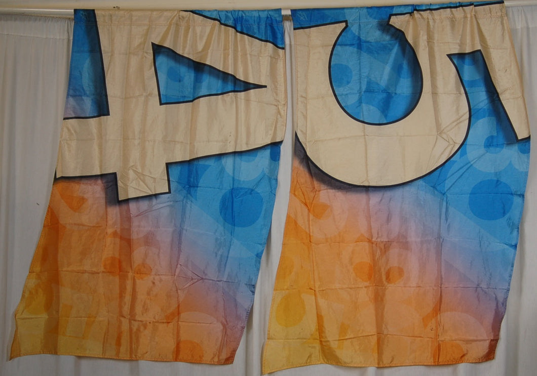 20 Yellow blue orange Varied Number Flags
