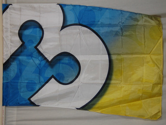 22 blue yellow numeral number flags- various numbers by Field & Floor FX