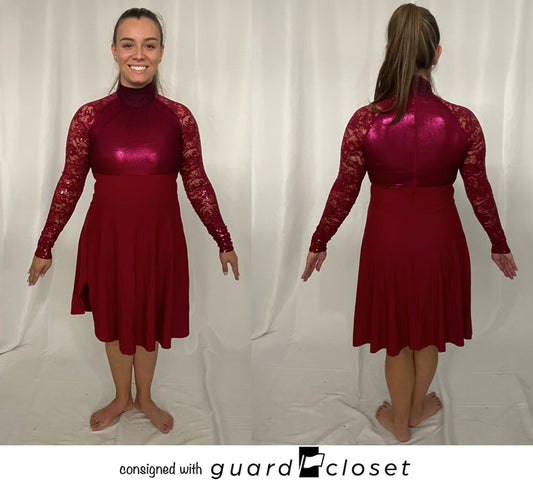 11 Red Dresses With Attached Bike Shorts by Creative Costuming & Designs