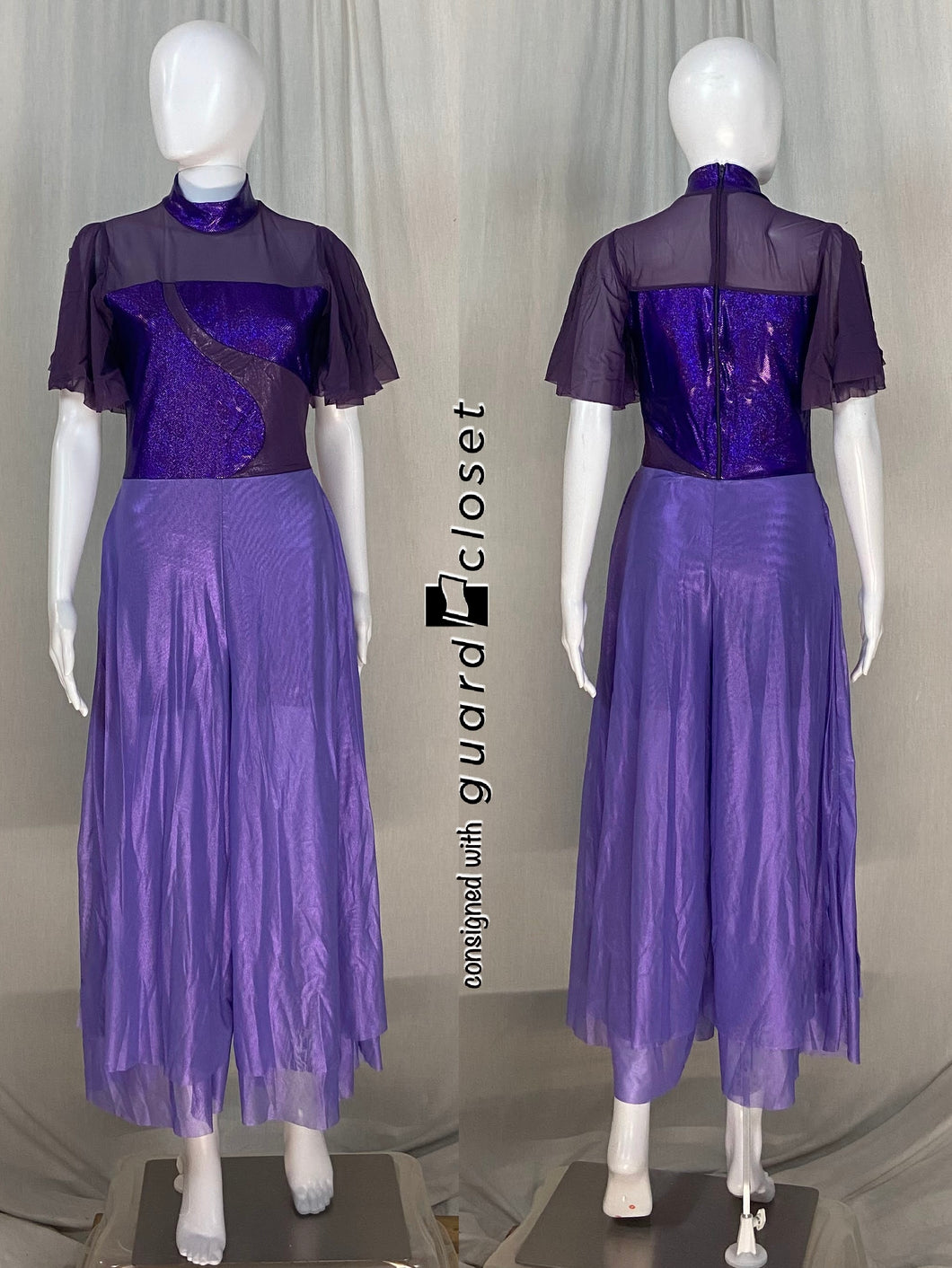 12 purple short sleeve unitards Creative Costuming & Designs