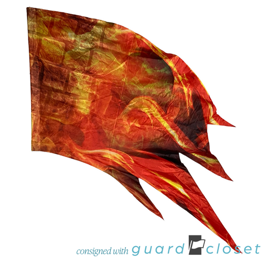 54 Orange Red Gold Fire Flags