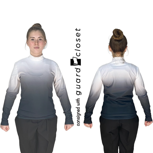12 Black White Gray Ombre Creative Costuming & Designs Performance Tops