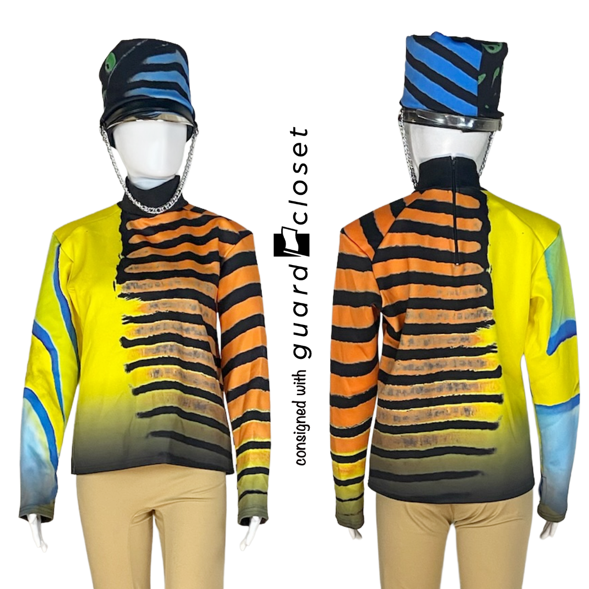 38 Multi Color Tropical Fish Performance Tops and Shako Wraps by G2 Performance