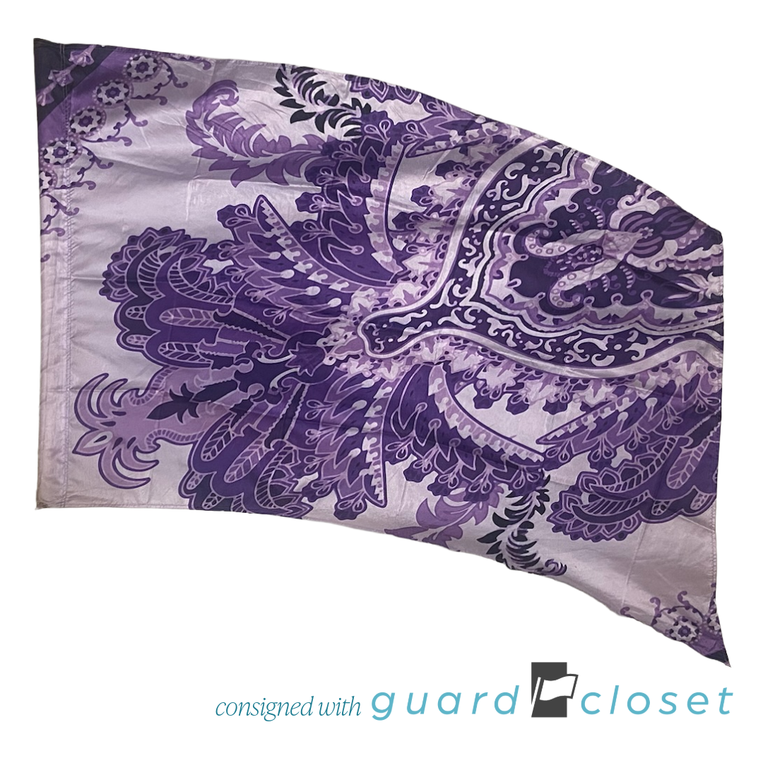 14 Shades of Purple Floral Pattern Flags