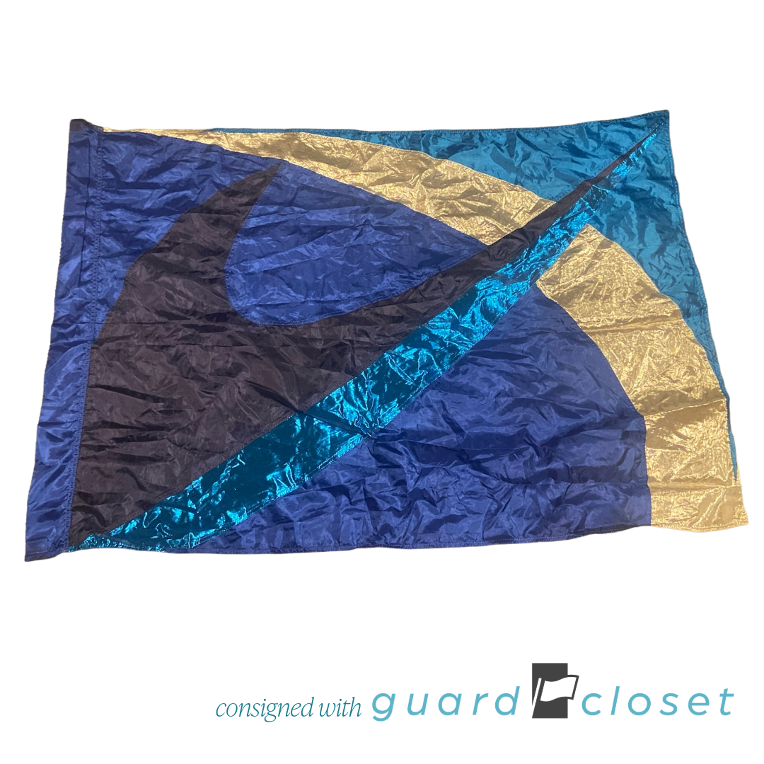 10 Blue Black Silver Flags by Band Shoppe