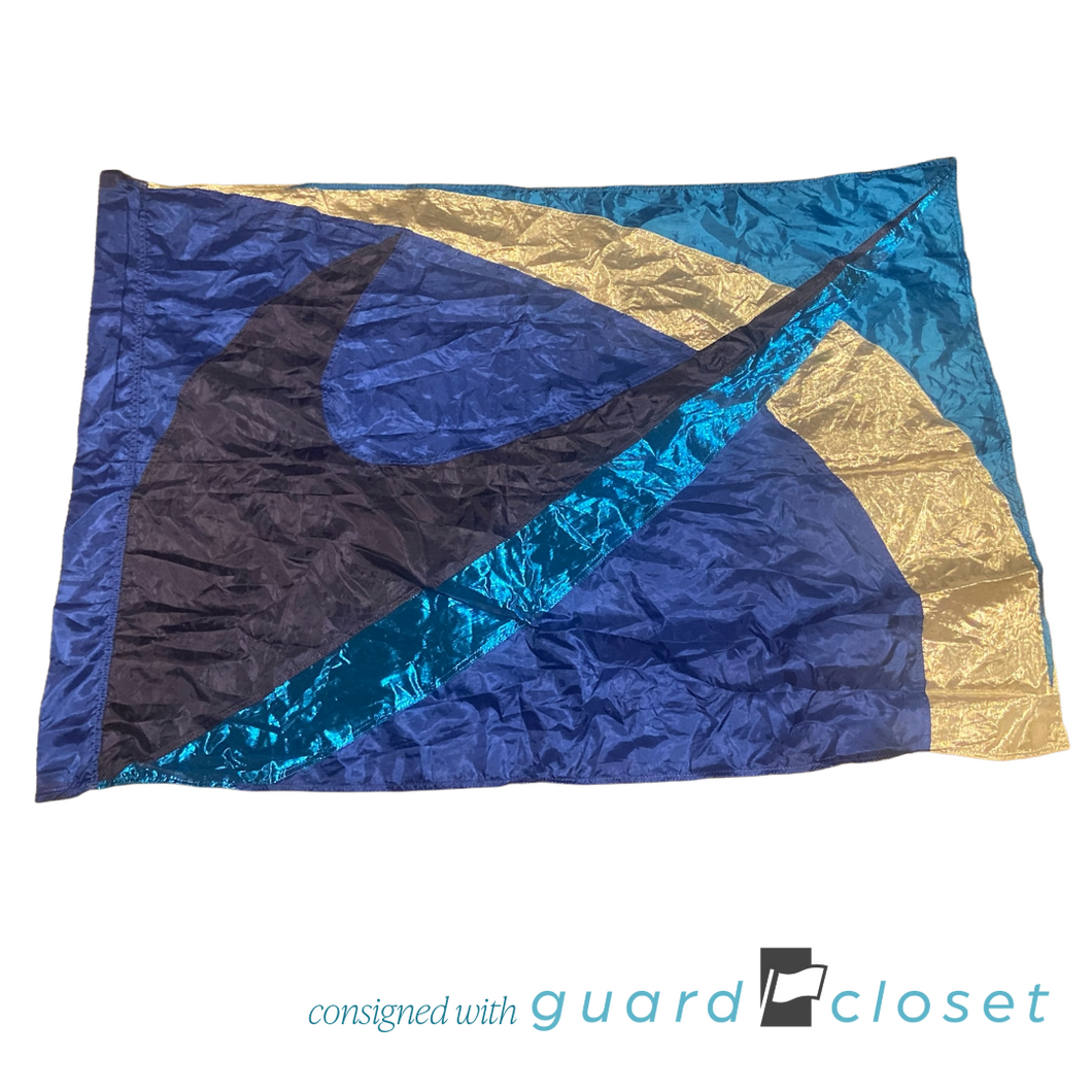 10 Blue Black Silver Flags by Band Shoppe