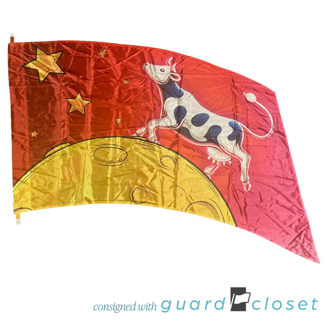 11 Red Yellow Cow Jumped Over the Moon Child Nursery Rhyme Flags