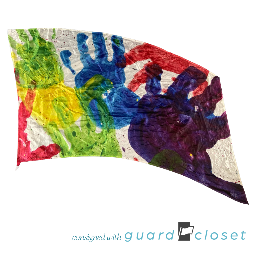 21 Multi Color Fingerpaint Handprint Flags