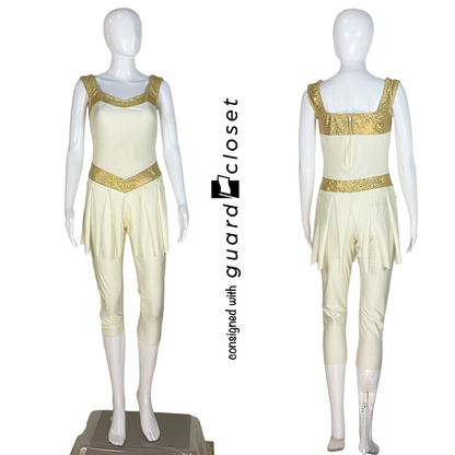 24 Varied Ivory Gold Unitards by Band Hall