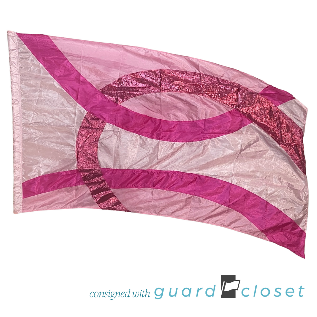 12 Shades of Pink Ribbons Bands Flags
