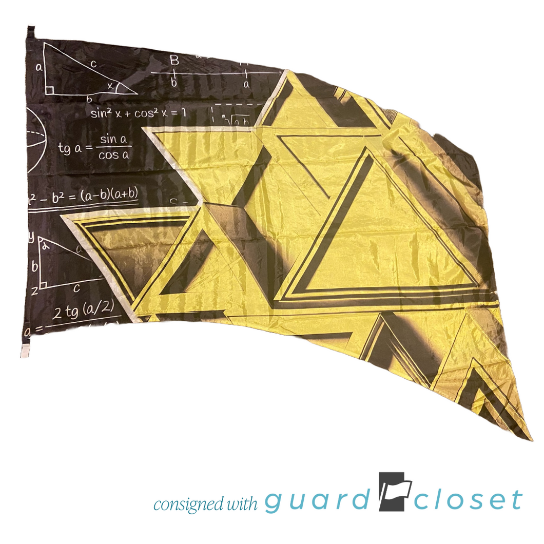 18 Yellow Triangle Math Trigonometry Flags by Band Today