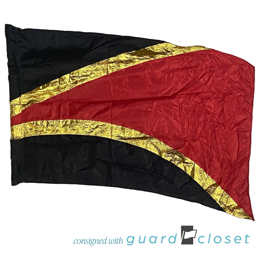 19 red black gold flags by Band Shoppe