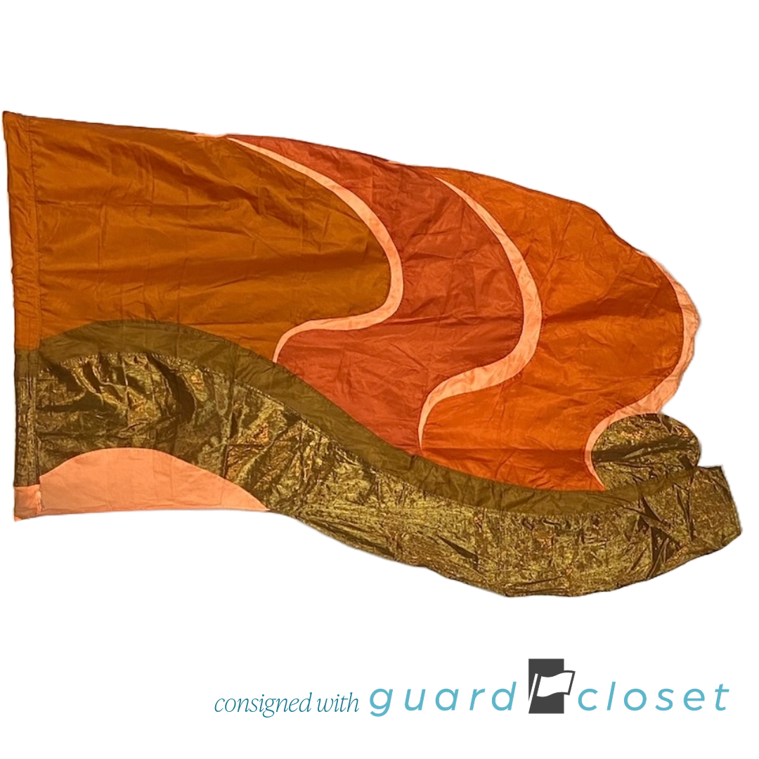 13 orange brown wave flags by McCormick's