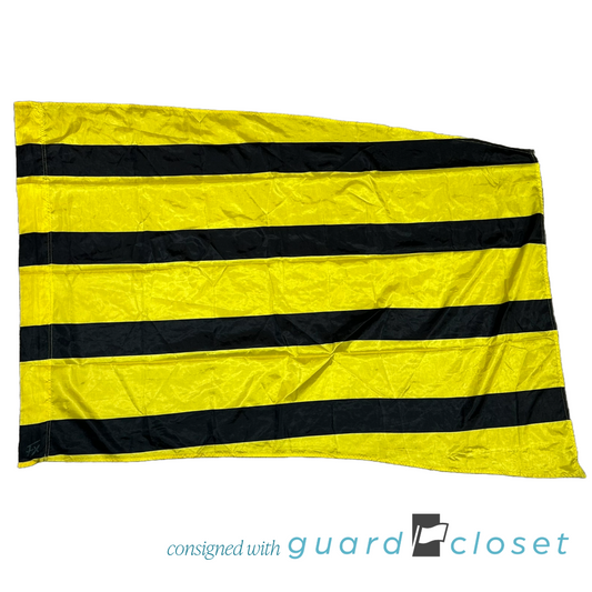 10 Black & Yellow Bee Stripe Flags by Field & Floor FX