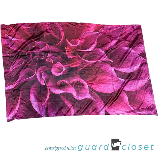 5 Maroon Fuchsia Calla Lily Flower Flags by Field & Floor FX