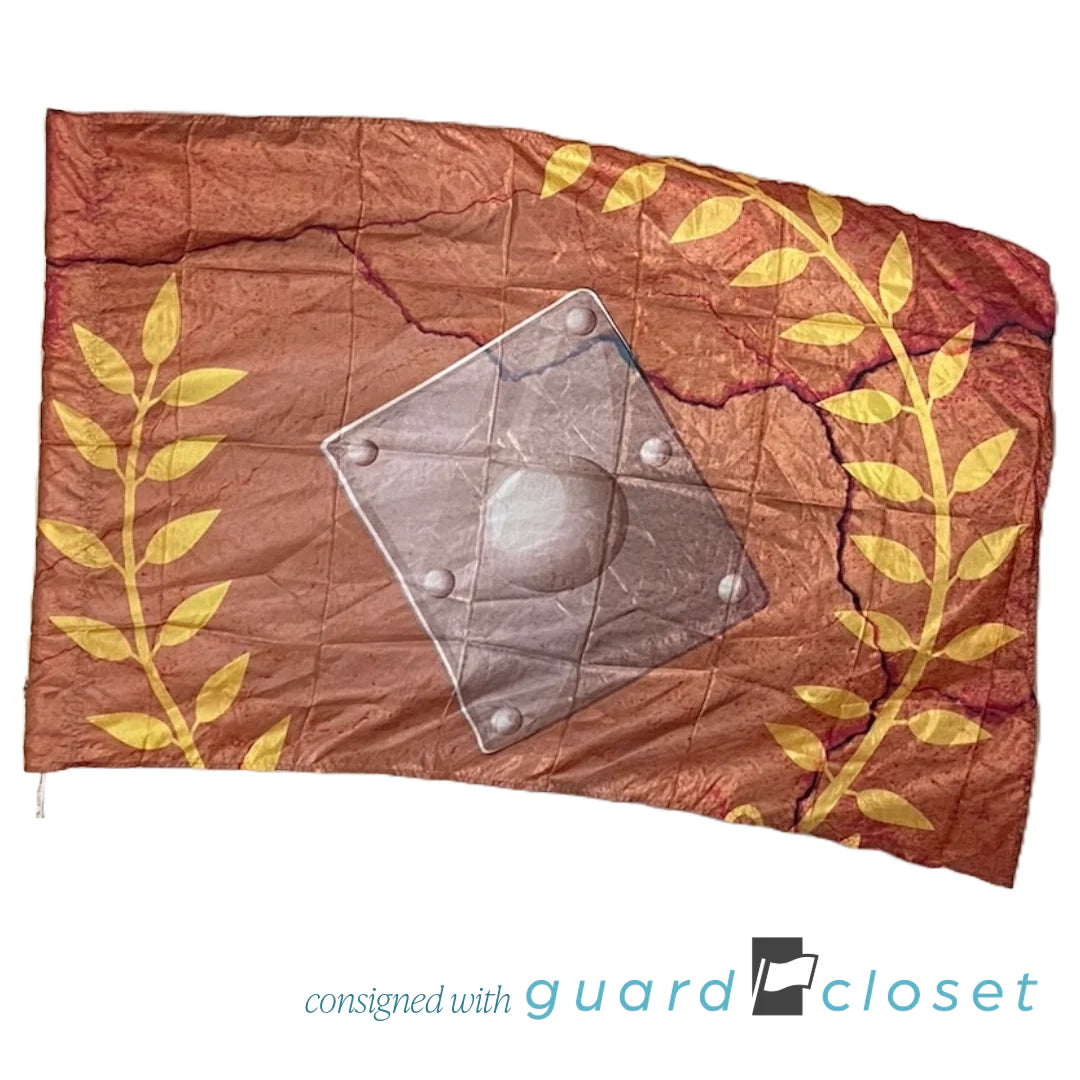 6 Warm Color Roman Flags
