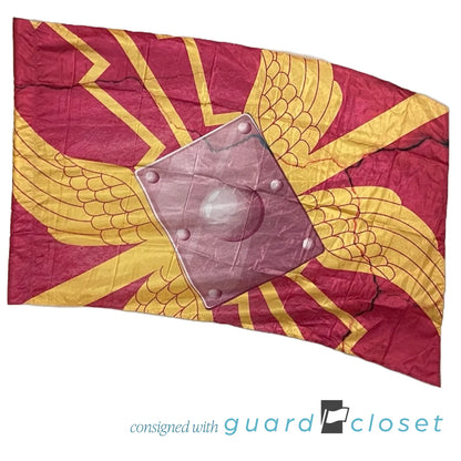 6 Warm Color Roman Flags