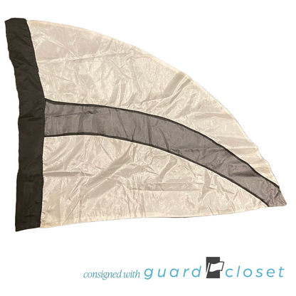 18 Double Sided Black White Gray Flags