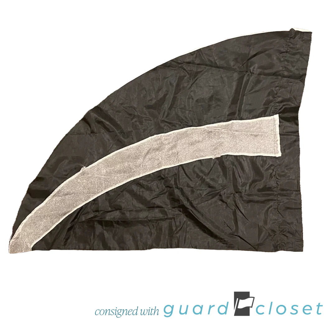 18 Double Sided Black White Gray Flags