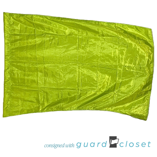 6 Solid Lime Green Flags