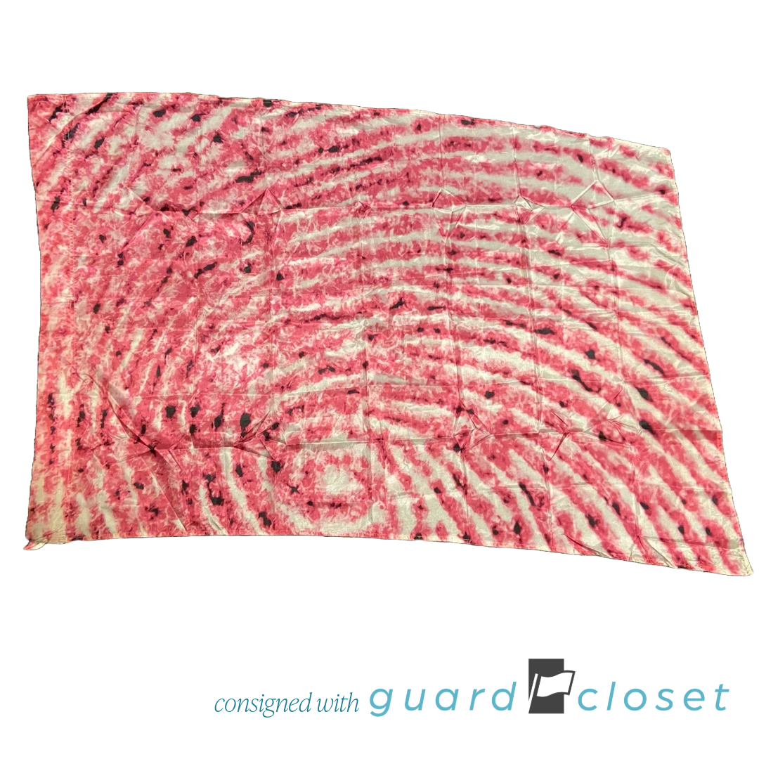 12 pink tie dye wood grain fingerprint flags