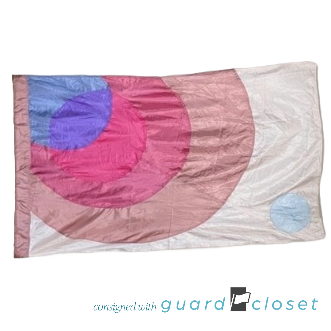18 warm color circle motif flags