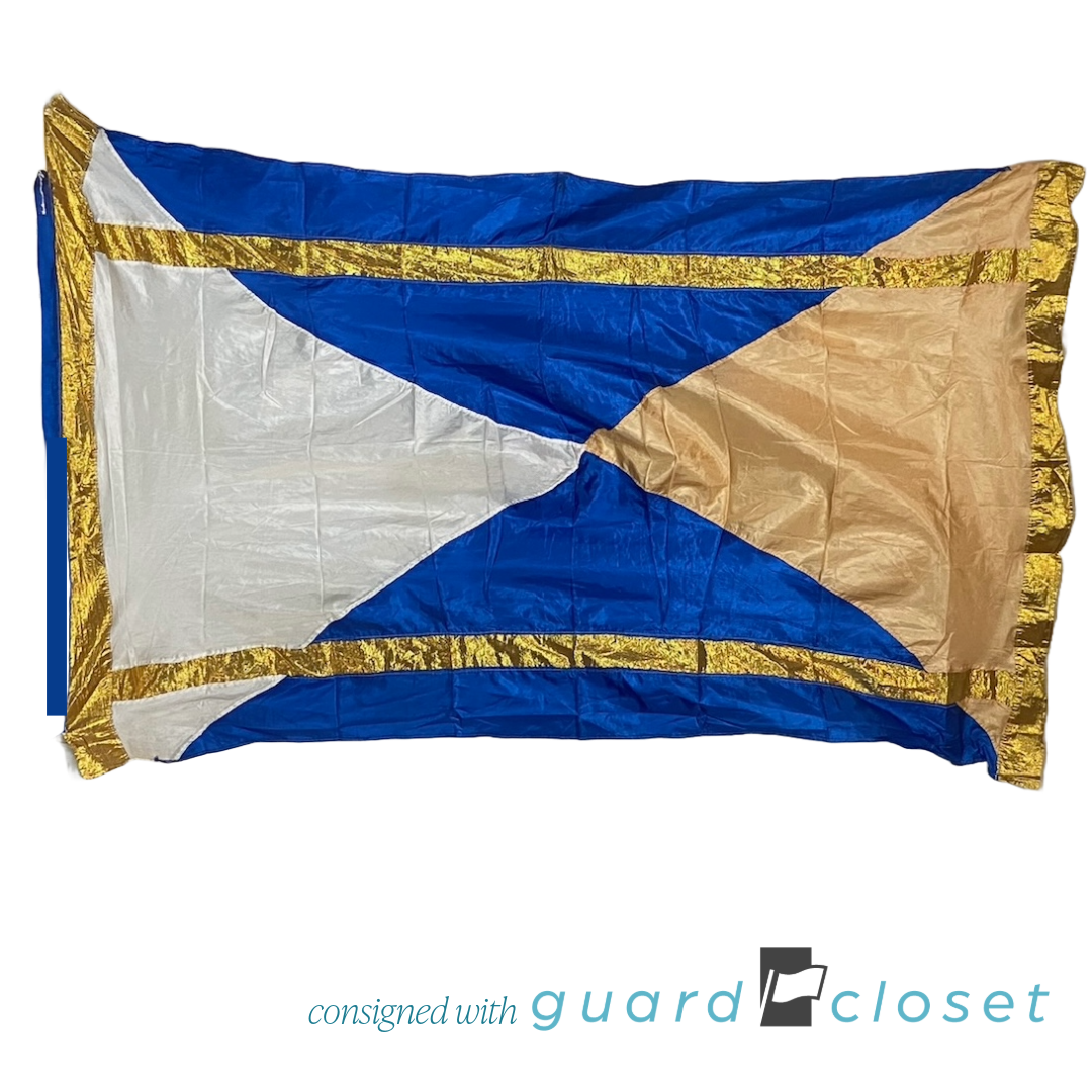 12 Blue Gold Peach Swing Flags