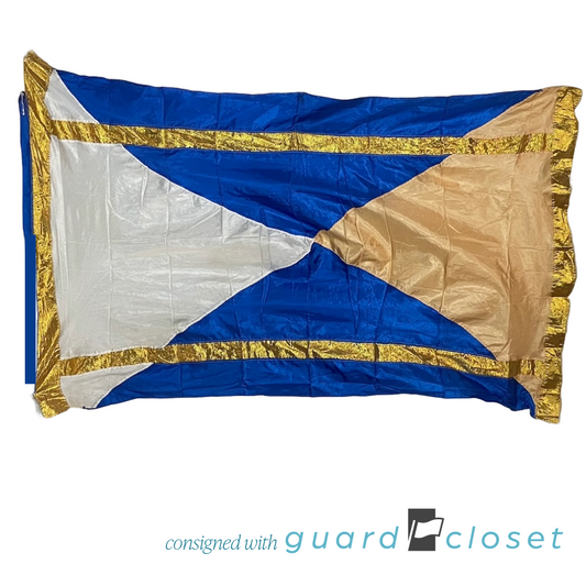 12 Blue Gold Peach Swing Flags
