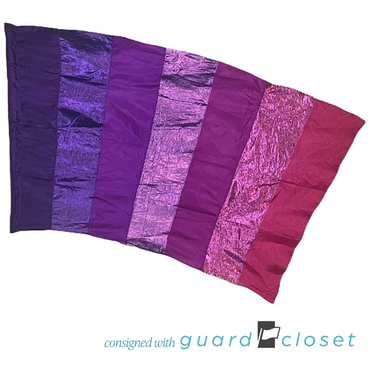 8 Shades of Purple Vertical Stripe Flags