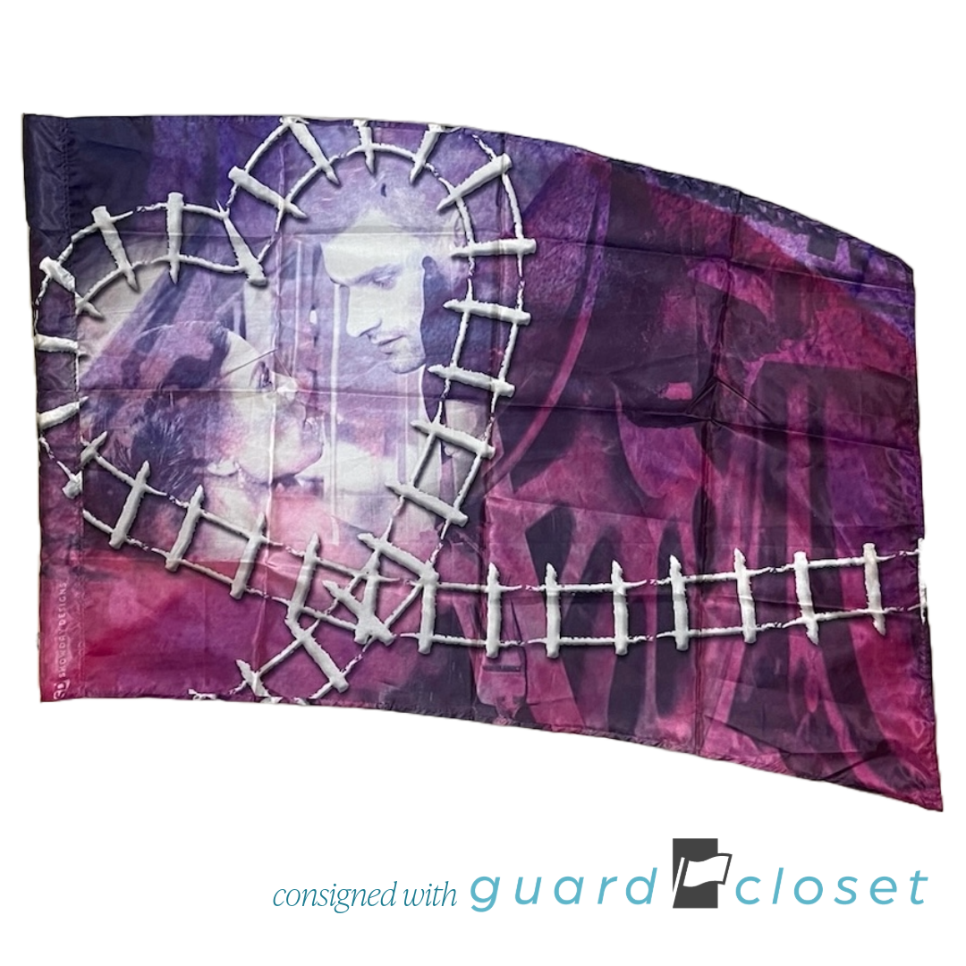 25 purple pink heart romance flags by Showday Designs