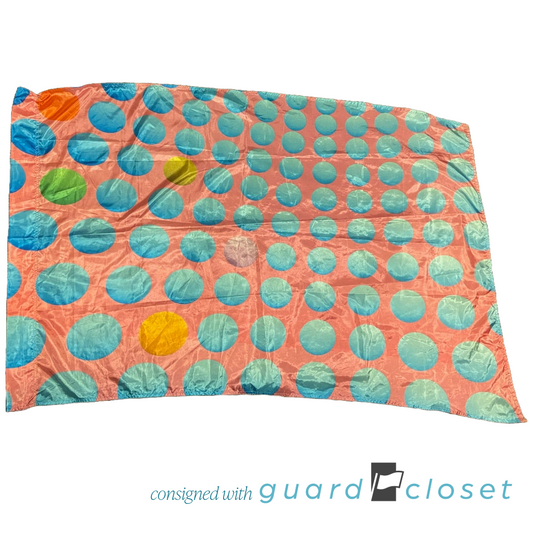 36 blue pink dots flags by Field & Floor FX